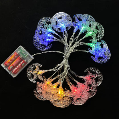 LED Moon Castle String Lights for Holiday Decor