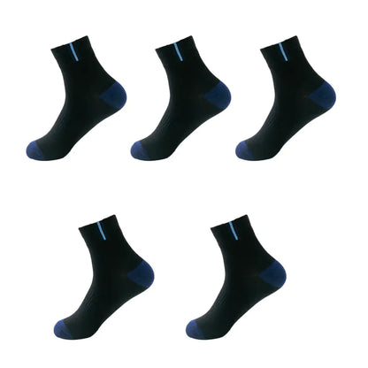 Men's Mid-Calf Socks, Breathable Moisture-Wicking Sports Socks