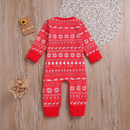 Christmas Snowflake Print Bodysuit