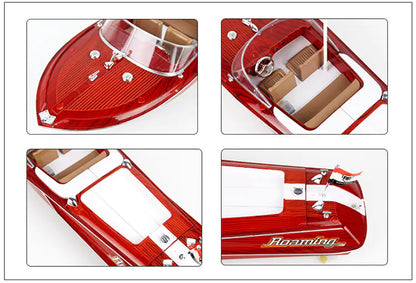 Wood Grain Remote Control Boat Toy 18 INCHES LONG