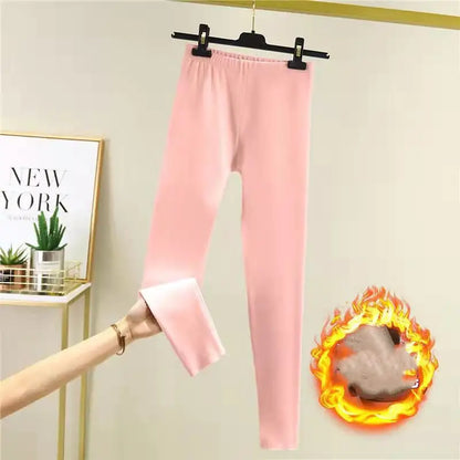 Women's Warm Wool Padded Pants for Autumn and Winter