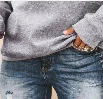 Christmas Print Long Sleeve Sweatshirt