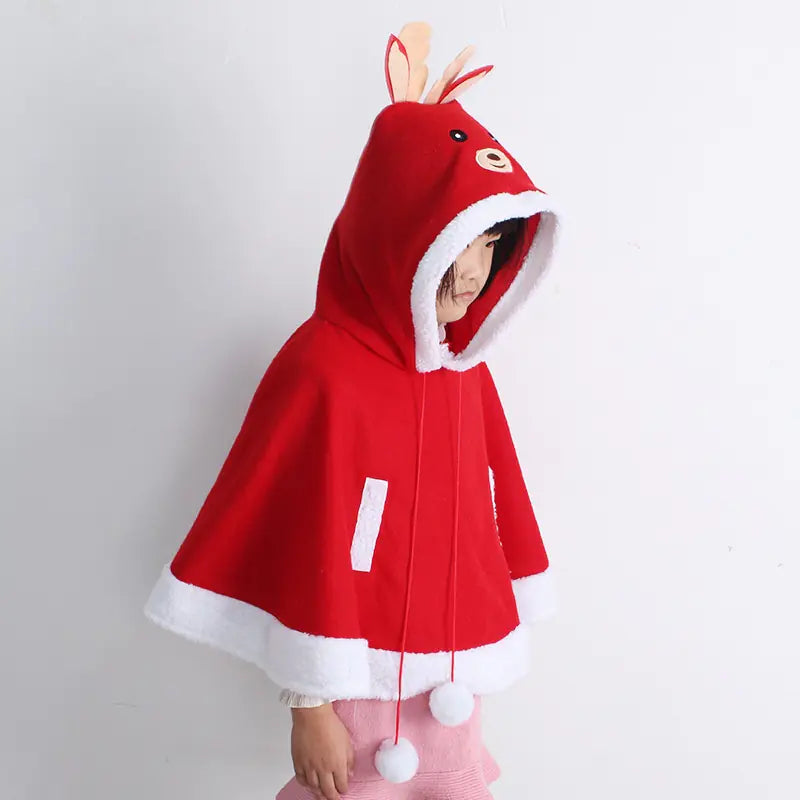 Reindeer Christmas Cloak Poncho