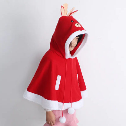 Reindeer Christmas Cloak Poncho