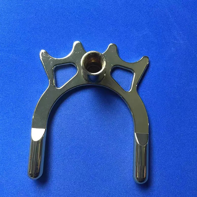 Billiard Cue Rack Cross Set with Faux Copper Base