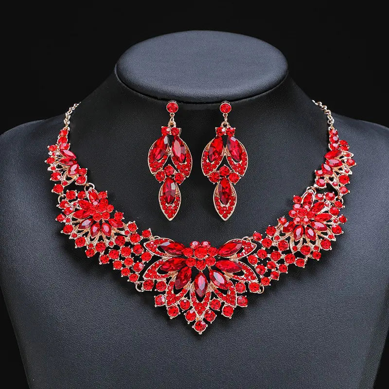 Retro European American 2-Piece Necklace Set for Brides