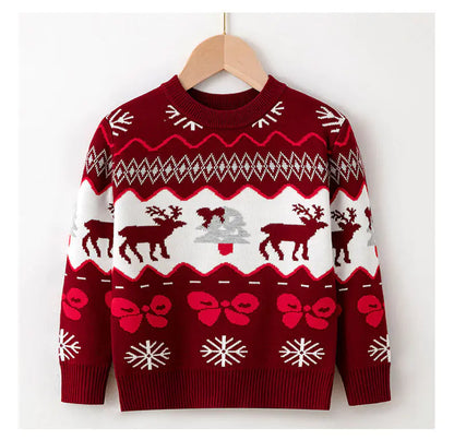 Children's Christmas Deer Pullover Sweater