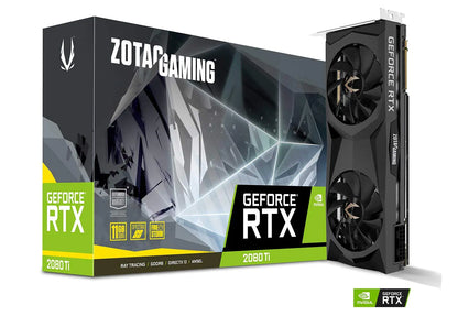 ZOTAC Gaming GeForce RTX 2080 Ti Twin Fan 11GB GDDR6 352-bit Spectra RGB LED/Metal Backplate Graphics Card - ZT-T20810G-10P (Renewed)