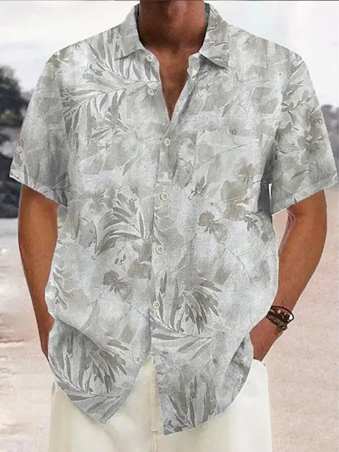 2023 Men's Hawaiian 3D Print Casual Short Sleeve Shirt