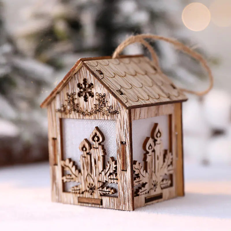Christmas Decorative Miniature Wooden House