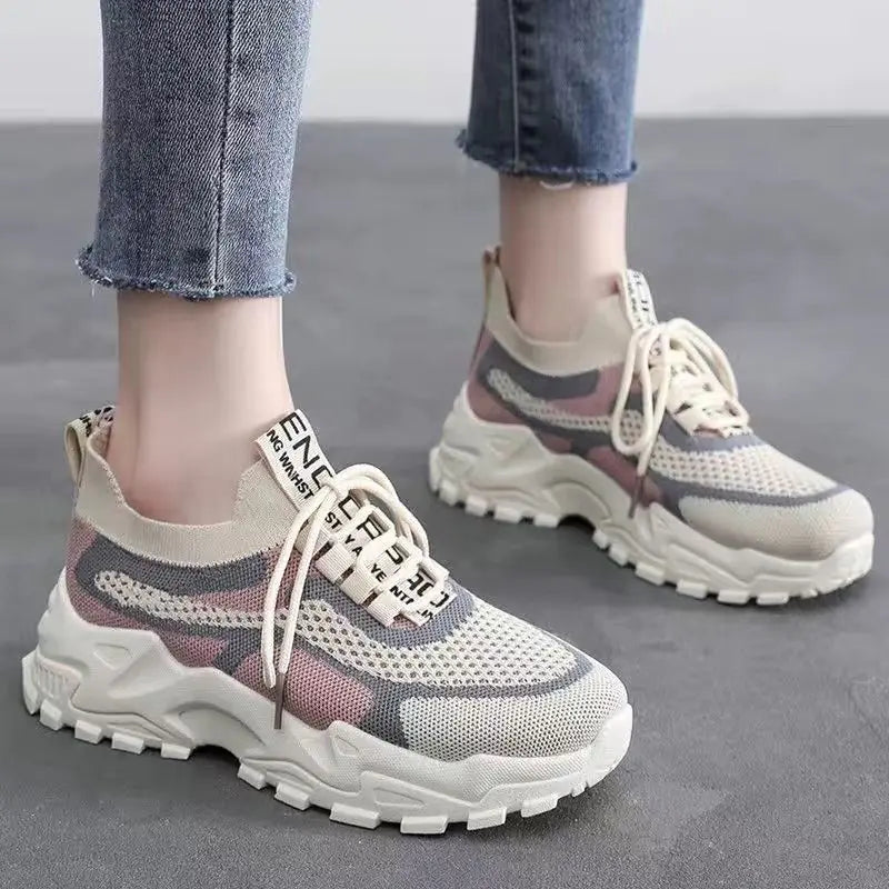Spring Summer Women's Sports Shoes - Breathable Casual Sneakers