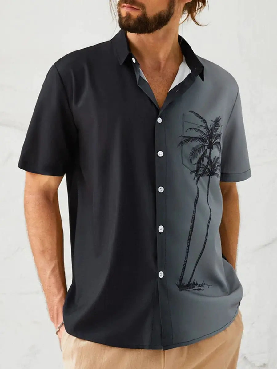 2023 Men's Hawaiian 3D Print Casual Short Sleeve Shirt