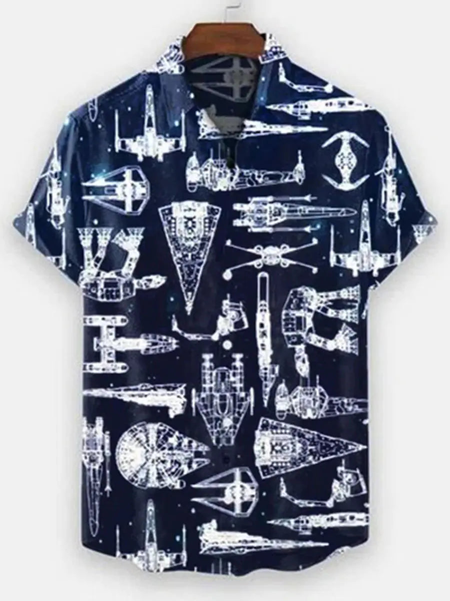 2023 Men's Hawaiian 3D Print Casual Short Sleeve Shirt