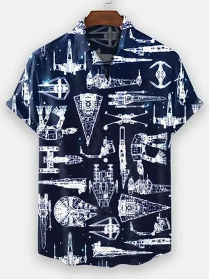 2023 Men's Hawaiian 3D Print Casual Short Sleeve Shirt