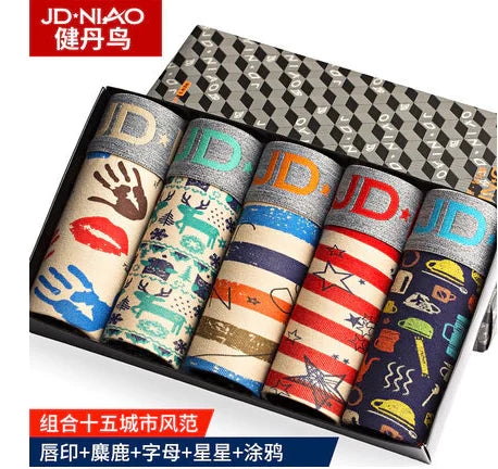 Pure Cotton Youth Sports Boxer Pants for Men