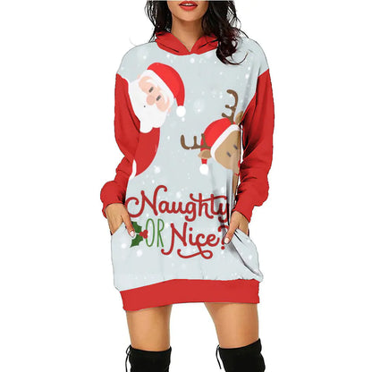 Women's Casual Christmas Holiday Sweater Dress