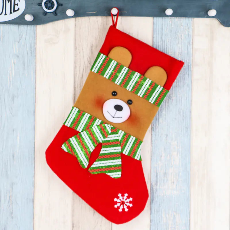 Large Christmas Stocking Gift Bag for Holiday Decor