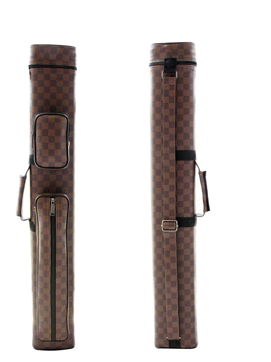 Champion 2x2 Dark Brown Billiard Pool Cue Stick Carrying Strap Case(2s2b)