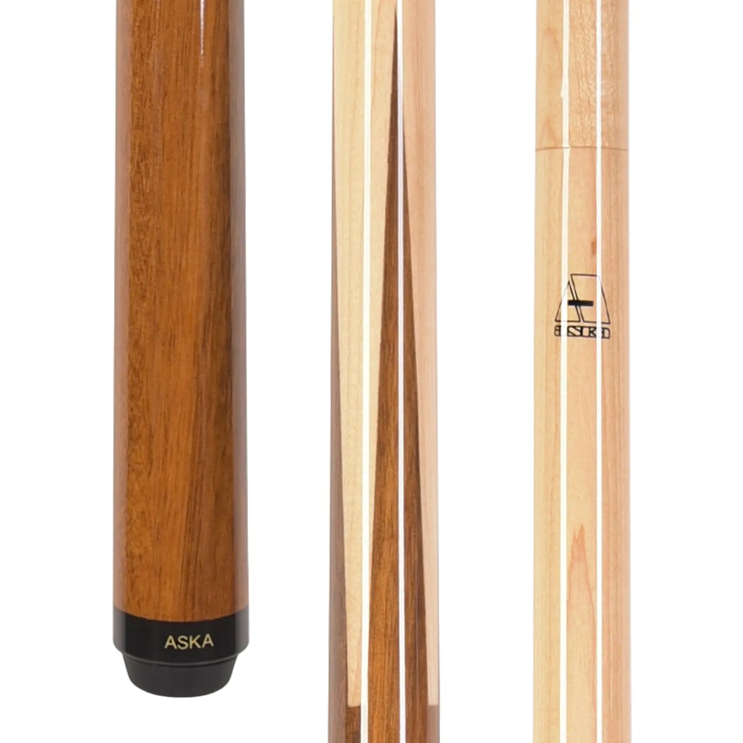 ASKA SP Exotic Wood Sneaky Pete Billiard Pool Cue Sticks 58" Maple Spliced Exotic Wood 13mm Tip 2-Piece Construction. SP (Malaswood Spliced Maple 21-Ounce)