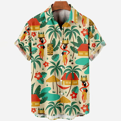 2023 Men's Casual Hawaiian Shirt for Vacation