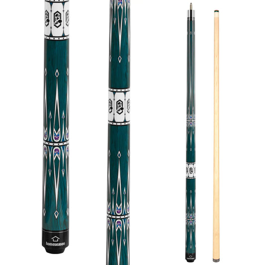 HomeSeason Pool Cue Stick 57" Billiard Cue Sticks Professional Low Deflection Pool Sticks Maple Wood Pool Sticks with 3/8 * 8 Pin Joint and 13mm Tip