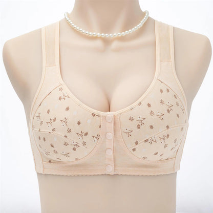 New Floral Front Closure Bra for Women (Plus Size)