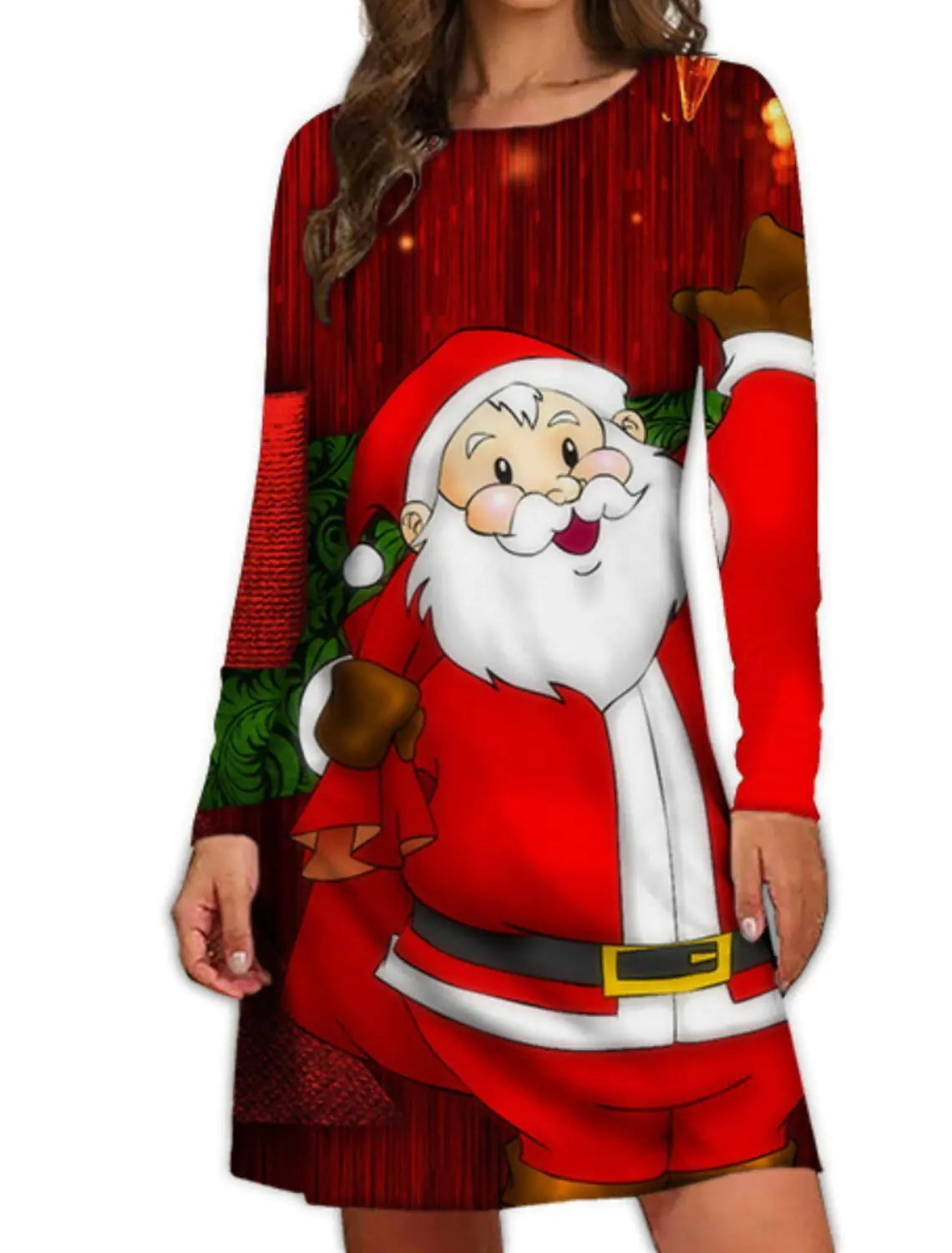 Women's Long Sleeve Christmas Dress