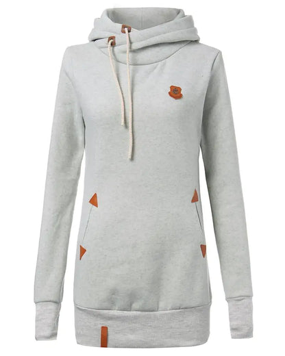 Autumn Winter Fleece Hooded Sweater Coat with Pockets