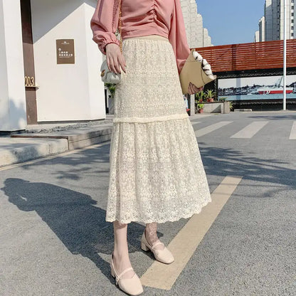 High Waist Slimming Midi Skirt for Women