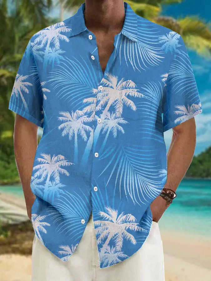 2023 Men's Hawaiian 3D Print Casual Short Sleeve Shirt