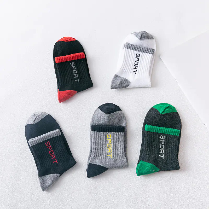 Men's Mid-Calf Socks, Breathable Moisture-Wicking Sports Socks