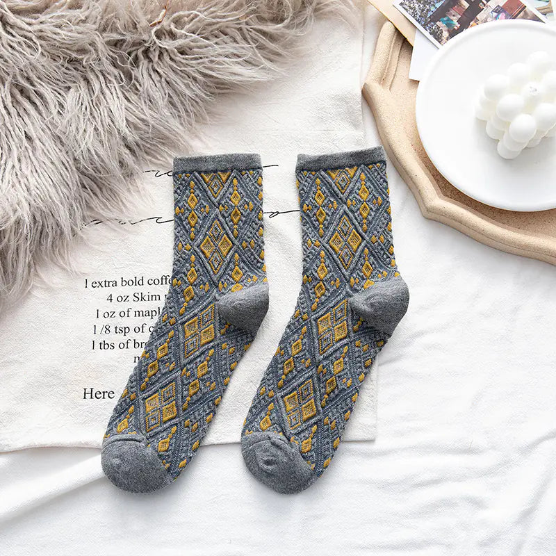 Trendy College Style Cotton Socks