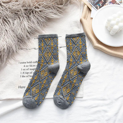 Trendy College Style Cotton Socks