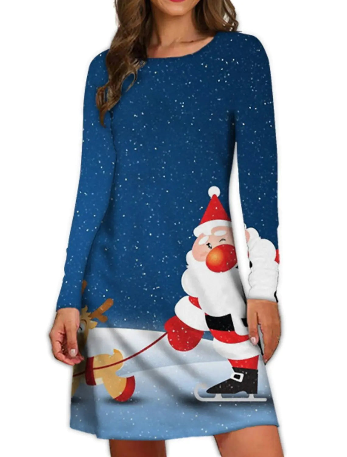 Women's Long Sleeve Christmas Dress