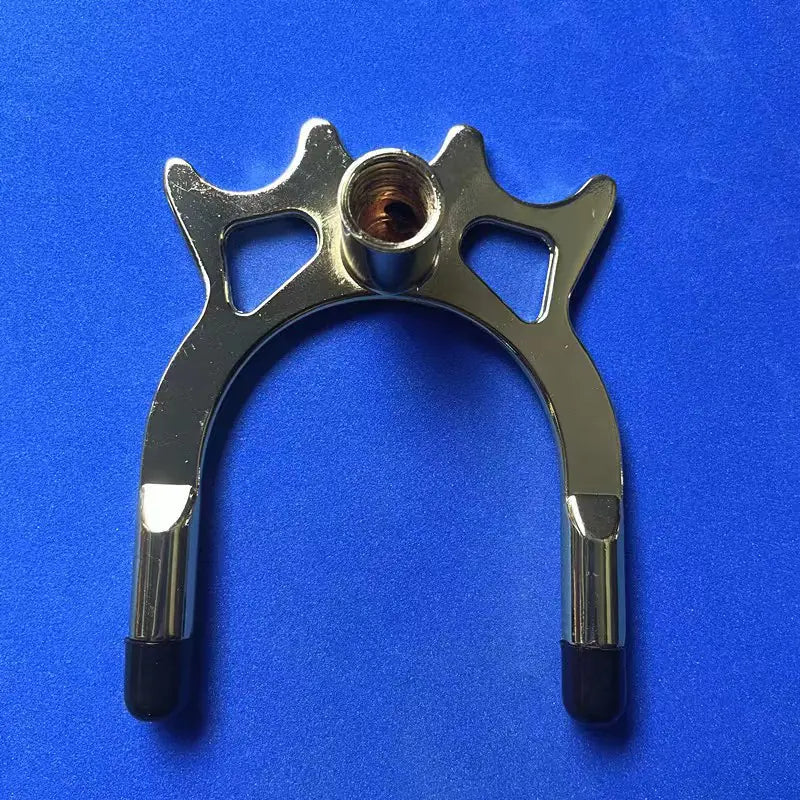 Billiard Cue Rack Cross Set with Faux Copper Base