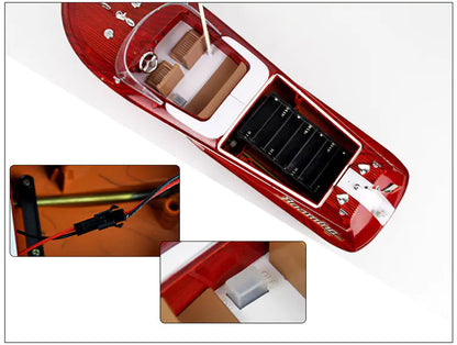 Wood Grain Remote Control Boat Toy 18 INCHES LONG