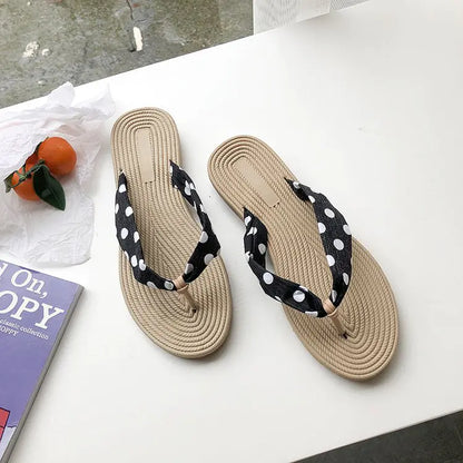 Flat Heel Beach Flip Flops and Slippers